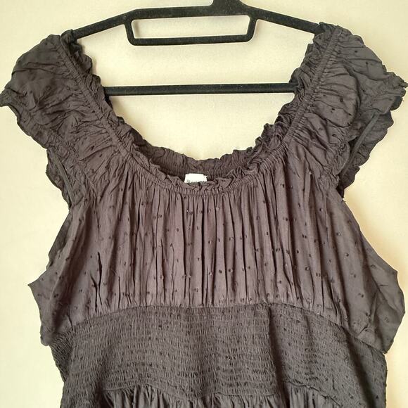 Princess Polly sz 8 black ruffle cottage‎ boho romper NWOT - Picture 4 of 11